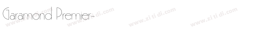 Garamond Premier字体转换